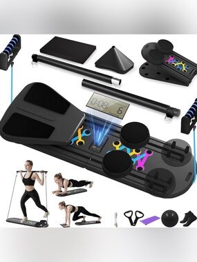 Pilates Board 6-in-1 Multifunctional Portable Reformer Fitness